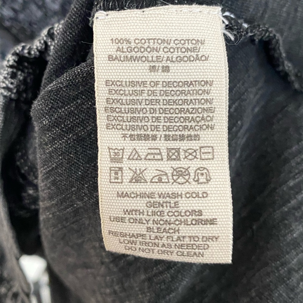 Free People Distressed Black and Gray Shirt - Picture 7 of 7